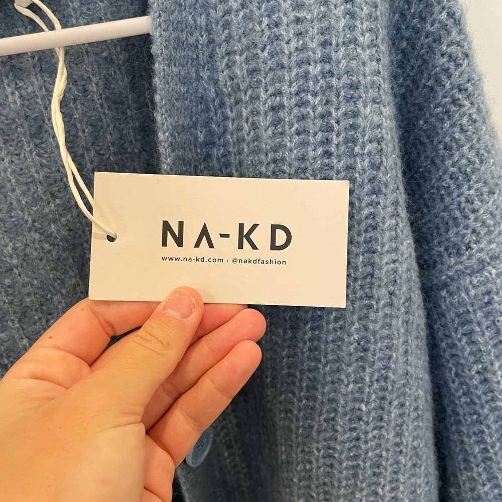 NWT Elegant Blue Women's Cardigan - Picture 4 of 8